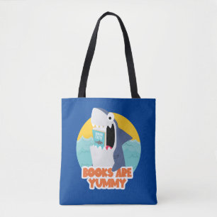 Shark Library Book  Tote Bag