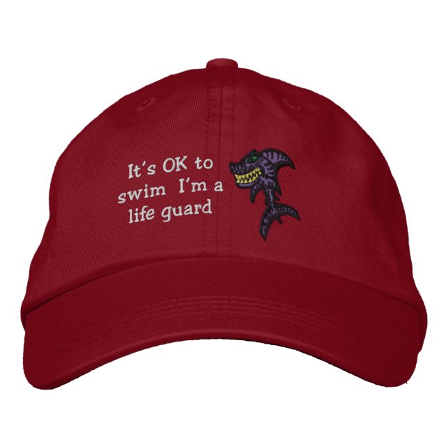Shark Life guard Embroidered Hat (Front)