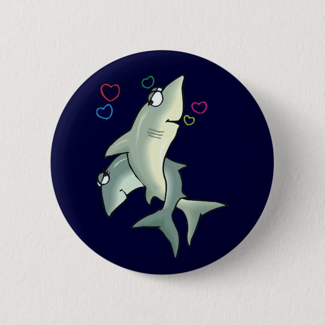 Shark Love Button (Front)