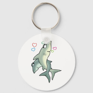 Shark Love Key Ring