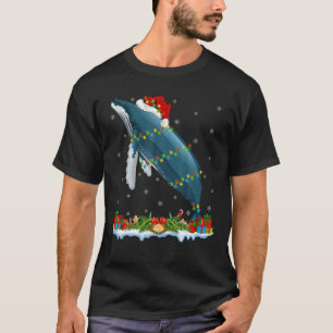 Shark Lover Family Matching Santa Hat Whale Shark T-Shirt