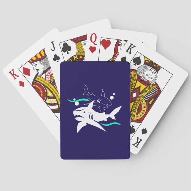Shark lovers dream playing cards (Back)