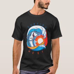 Shark lovers wait a year to surf this week T-Shirt