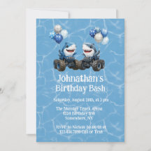 Shark Monster Truck Birthday Bash