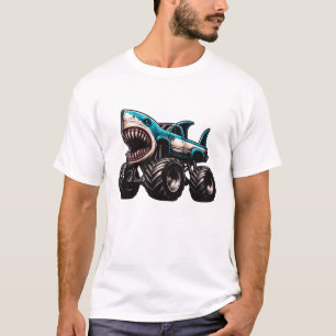 Shark Monster Truck  T-Shirt