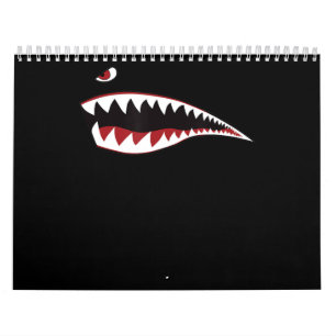 Shark Mouth Art Symbol - Gift For Shark Lover Calendar