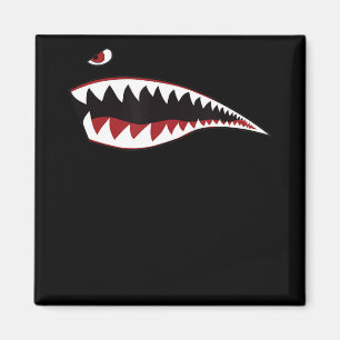 Shark Mouth Art Symbol - Gift For Shark Lover Magnet