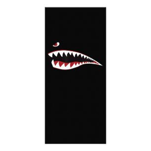 Shark Mouth Art Symbol - Gift For Shark Lover Rack Card