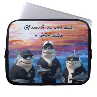 'Shark' Nautical Laptop Cases
