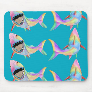Shark ocean art mouse pad