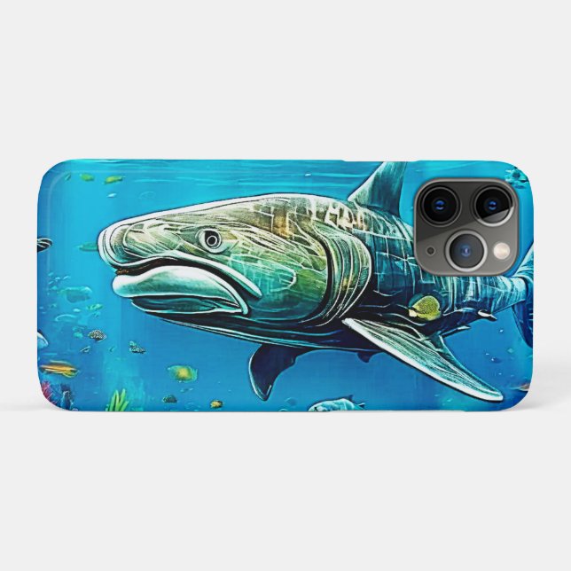 Shark Ocean Predator Art Case-Mate iPhone Case (Back (Horizontal))