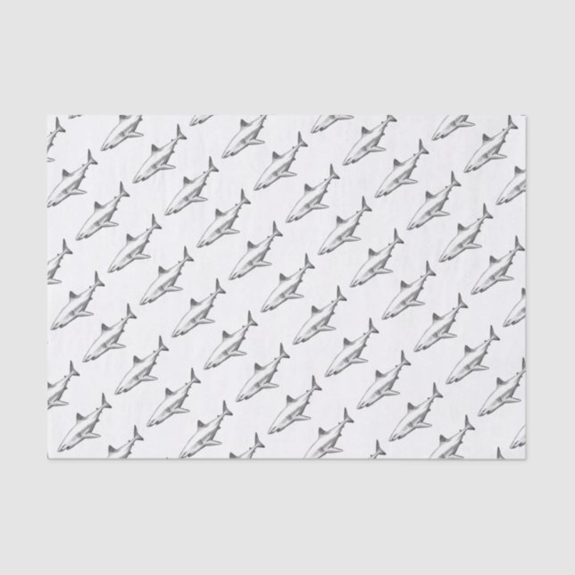 Shark Office Home Personalise Destiny Destiny'S Tissue Paper (Front)