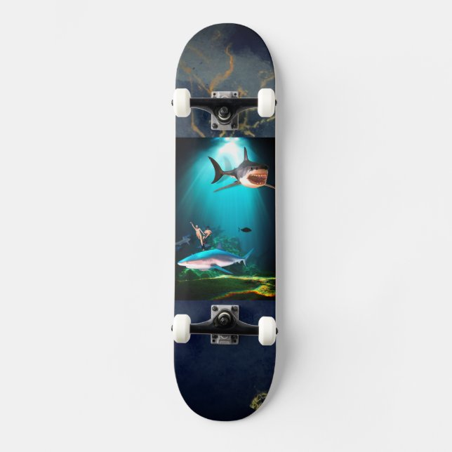 shark on skateboard (Front)
