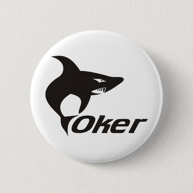 Shark One 6 Cm Round Badge (Front)