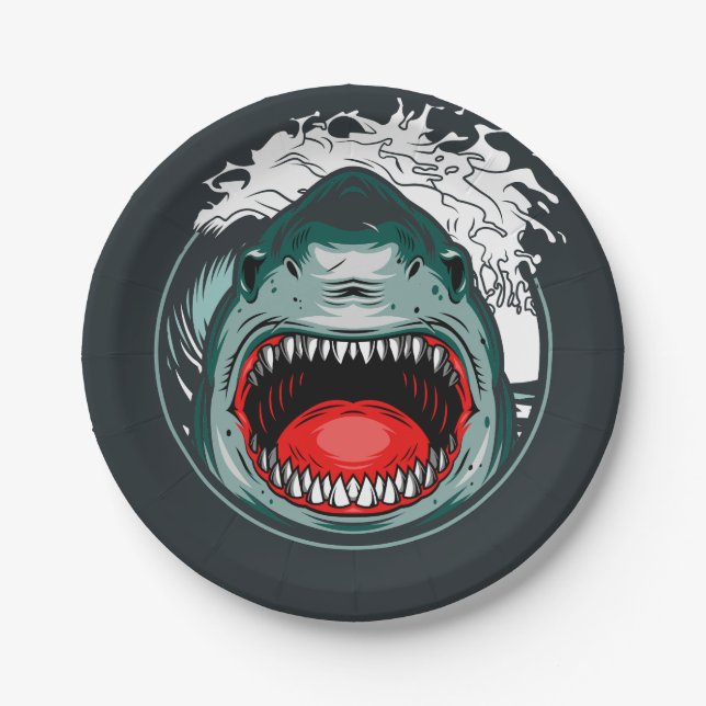 Shark Paper Plate (Front)