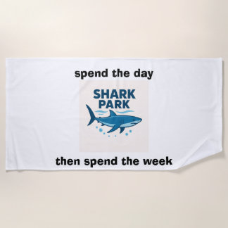 shark park beach towel