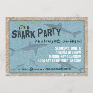Shark Party Invitation