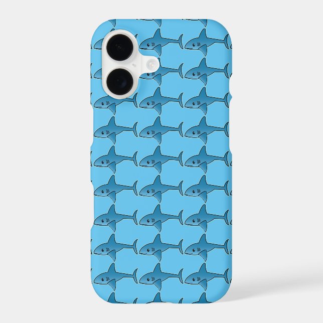 Shark Pattern - iPhone 7, Barely There (Back)