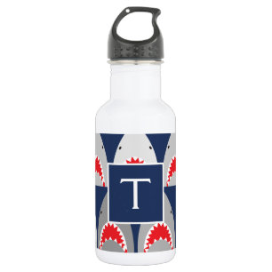 Shark Pattern Stainless Steel Water 532 Ml Water Bottle