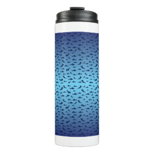 Shark PAttern Thermal Tumbler