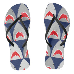 Shark Pattern Thongs