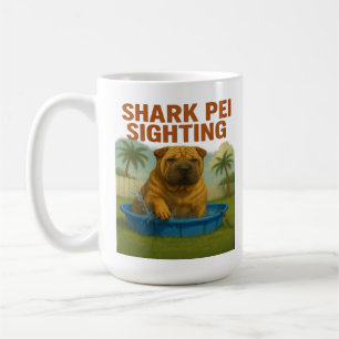 Shark Pei Sighting: Backyard Waters Edition Coffee Mug