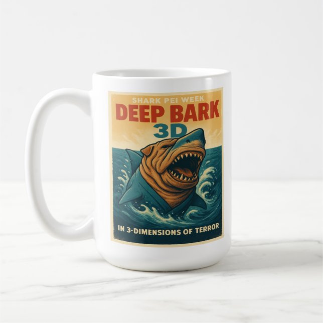 Shark Pei Week: Deep Bark 3D Coffee Mug (Left)
