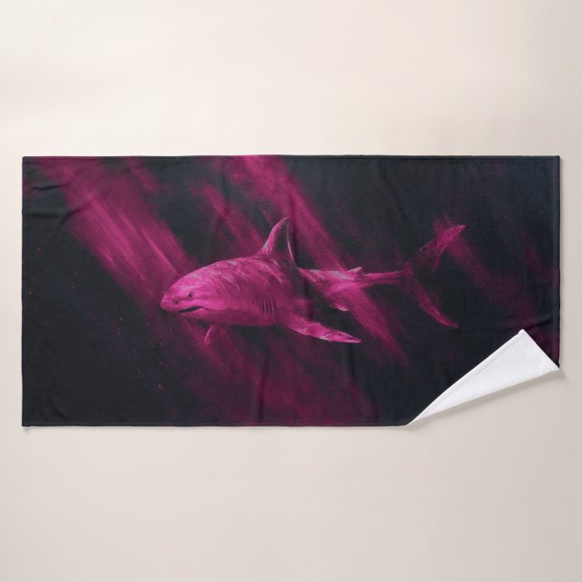 Shark Pink 30 X 60 Bath Towel (Bath Towel)