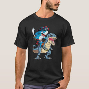 Shark Pirate Dinosaur T Rex T Jawsome Boys Kids Me T-Shirt