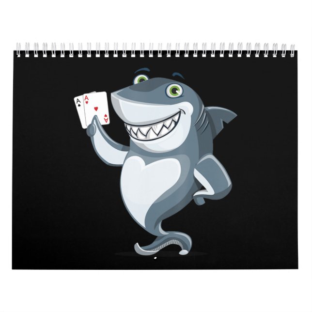 Shark Poker Player  - Funny Poker Gift Calendar (Cover)