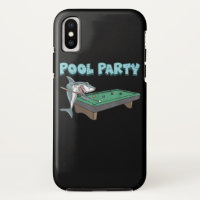 Shark Pool Party Pun Billiard Summer Beach Pool