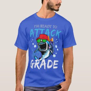 Shark Ready To Attack 3rd Grade Boys Back To Schoo T-Shirt