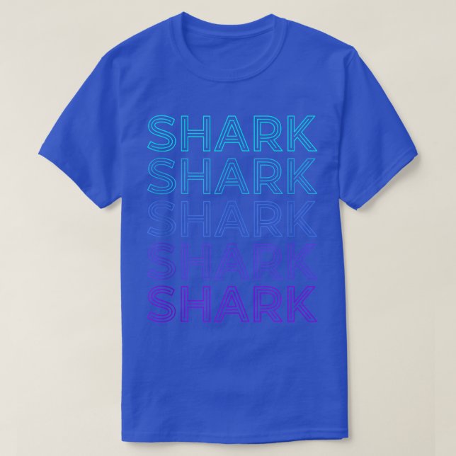 Shark Retro  T-Shirt (Design Front)