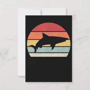Shark Retro Vintage Gifts RSVP Card