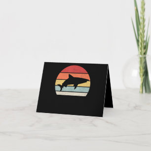 Shark Retro Vintage Gifts Thank You Card