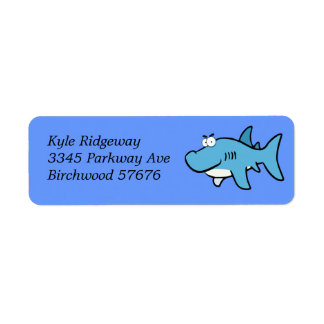 Shark  Return Address Label