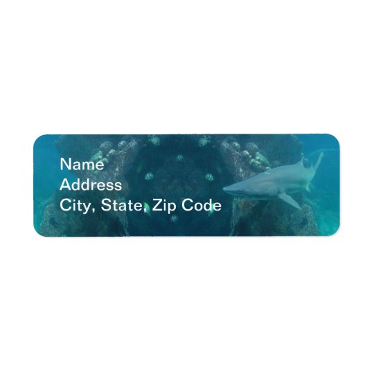 Shark Return Address Label