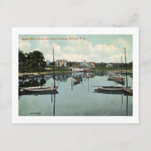 Shark River, Belmar, NJ Vintage Postcard