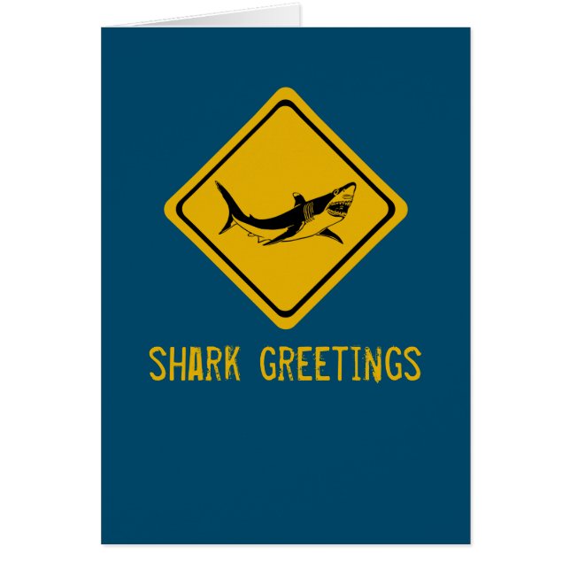 shark road sign (Front)