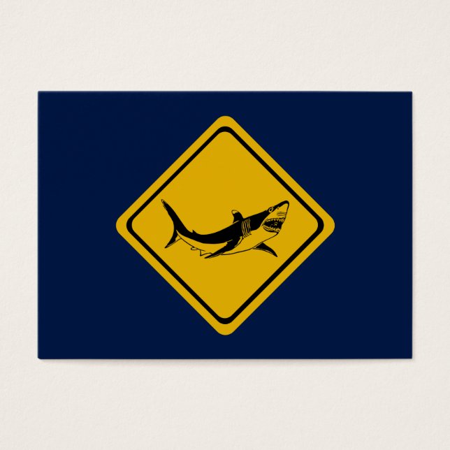 shark road sign (Front)