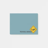 shark road sign - Post-It-Notes pad