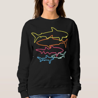 Shark Saying Just Girl | Shark Lovers Design Sweatshirt