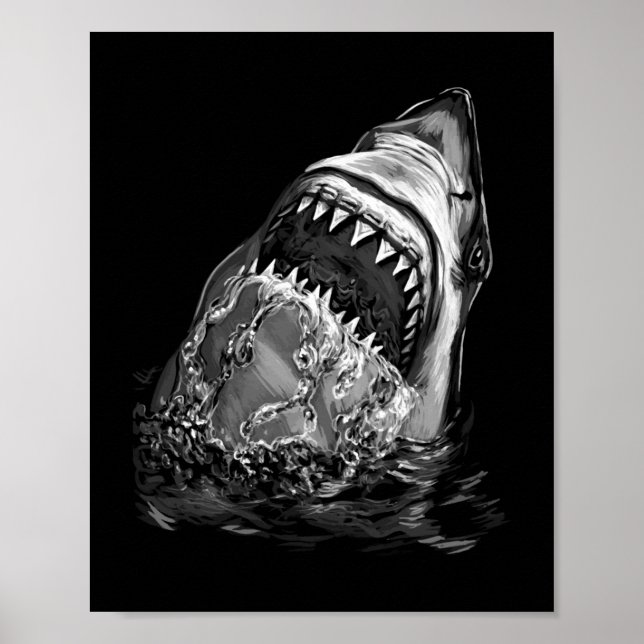 Shark Scary Shark Poster (Front)