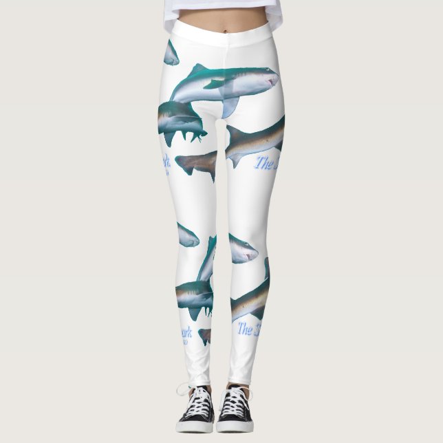 Shark Scramble Leggings (Front)