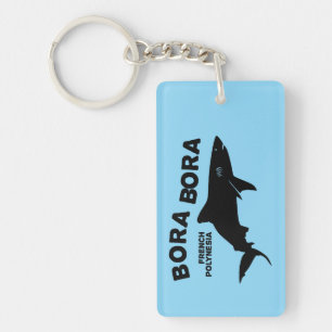 Shark Scuba Diving In Bora Bora Key Ring