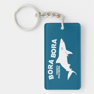 Shark Scuba Diving In Bora Bora Key Ring