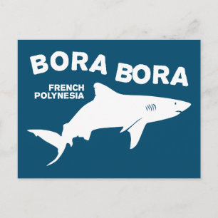 Shark Scuba Diving In Bora Bora Postcard