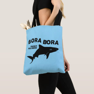 Shark Scuba Diving In Bora Bora Tote Bag