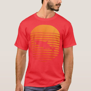 shark Shadow silhouette in front of a Sun  T-Shirt