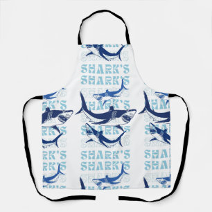 SHARK , SHARKS, SHARKS, STYLE APRON